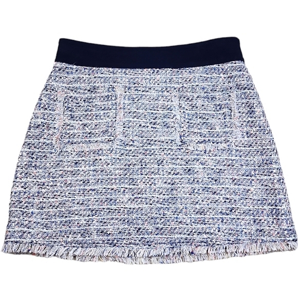 J. Crew Tweed Raw Hem A-Line Skirt - Picture 2 of 8